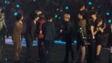 TXT, Enhypen, Aespa, Treasure, Meovv, ZerobaseOne, IVE interactions at MAMA AWARDS 2024 Ending stage