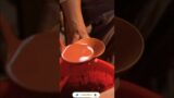 Terracotta Potter, terracotta glazing and kiln fire #terracotta #asmr #ytshorts