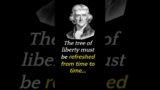 The Tree of Liberty: Thomas Jefferson's Famous Quote #shorts #quotes #thomasjefferson