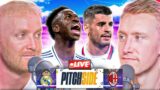 UCL: REAL MADRID vs AC MILAN & LIVERPOOL vs LEVERKUSEN! | Pitch Side LIVE!