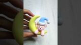 kawaii Bear on Moon Clay Art | Clay videos #shorts