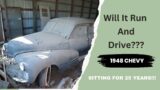 1948 Chevy Barnfind “Will it Run and Drive?”