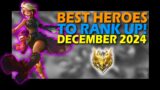 BEST HEROES IN MOBILE LEGENDS SEASON 34 DECEMBER 2024 || META HEROES FOR RANKING UP