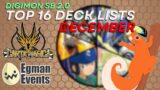 Digimon Card Game SB2.0 Top 16 Deck Lists! Carta Magica's NA Ultimate Cup