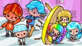 Elemental Brothers VS Rainbow Hair Sisters | Toca Life Story | Toca Boca