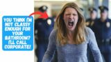 Entitled Mother Demands Access To The Employee's Bathroom, Insults Everyone & Gets Owned!