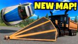 Flinging Police Cars During a Chase on a NEW Map in BeamNG Drive Mods!
