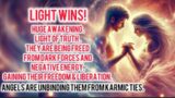 GOOD HEAVENS, THIS MESSAGE WAS SO INCREDIBLY PROFOUND & BEAUTIFUL. THEY R BEING LIBERATED FROM EVIL.