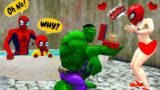 Hulk x Spider Man Love Story vs Poor Boy vs Daddy in Granny House | Funny Horror Animation