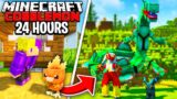 I Spent 24 Hours in Minecraft's BEST Pokemon Mod!
