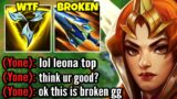 I made this Toxic Yone lose his mind with Bruiser Leona top lane… (HE WAS SO MAD)