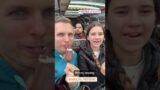 Karolina Protsenko and her dad were eating ice cream in Amsterdam, Netherlands, Europe #shorts