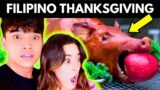 MY GIRLFRIEND WAS SHOCKED AT FILIPINO THANKSGIVING!!