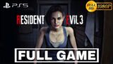 (PS5) RESIDENT EVIL 3 REMAKE Gameplay Walkthrough FULL GAME (1080p 60FPS) No Commentary