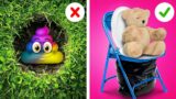SURVIVAL PARENTING HACKS || Fun DIY Crafts and Tips for Smart Parents by 123 GO! Planet
