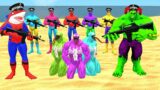 Spiderman Game GTA 5 Team SpiderMan vs Bad Guy Joker: Battle Rescue Hulk Escape from Zombie Pandemic