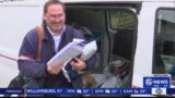 USPS carrier delivers holiday packages during busiest time of year