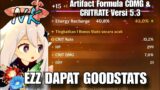 Artifact Formula CDMG & CRITRATE Versi 5.3 Genshin Impact