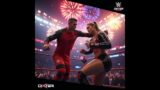 CRISTIANO RONALDO VS MESSI | WWE 2K24 #wwe2k24 #shortsfeeds