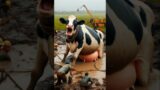Cow needs help, saved by farmers #humanity #cow #animals #shortsfeed #cowlover #help #emotional #ai