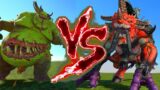 Great Unclean One VS Slaughterbrute. Total War Warhammer 3