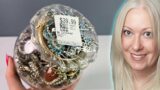 Jewelry Jar Opening from a Thrift Shop: Unjarring Vintage Haul of Gold Silver Costume Jewelry?