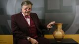Lot 28 Large Greek Geometric Terracotta Oinochoe with Swastikas with Tim Wonnacott