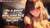 Mean Empress Teaches You How To Kiss [F4M] [Fdom] [Royalty] [Cuddles] [Good Boy]