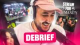 ON DEBRIEF STREAM FOR HUMANITY !