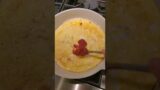 Pizza Omelet to the RESCUE #pizzaomeletrecipe#eggpizza#pizza#omelet#shorts#pizzarecipe#pizzaomelette