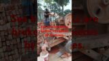 See how bricks are broken into pieces by machines.