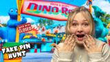 Trading For FAKE Disney Pins on Purpose | Last Day Of DinoLand!