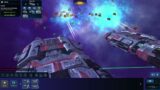 Two D-sec carriers vs raider fleet (Dust Fleet)