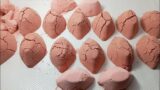 baking soda ASMR. broken pieces with crunch.